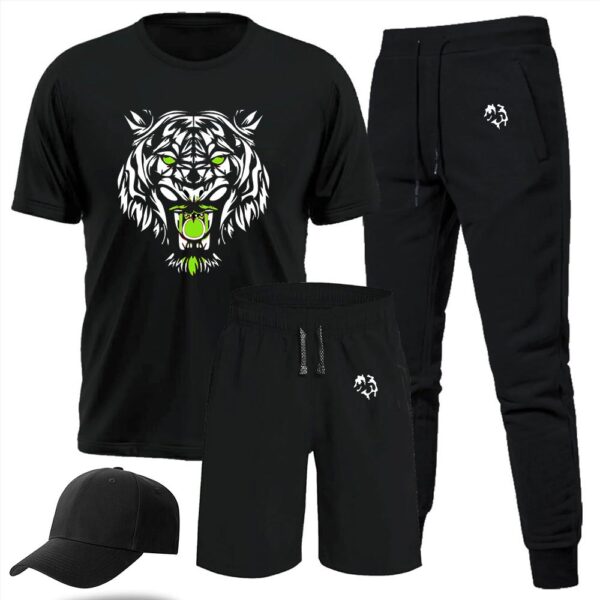 Red & Green Eyelion Track Suit For Men